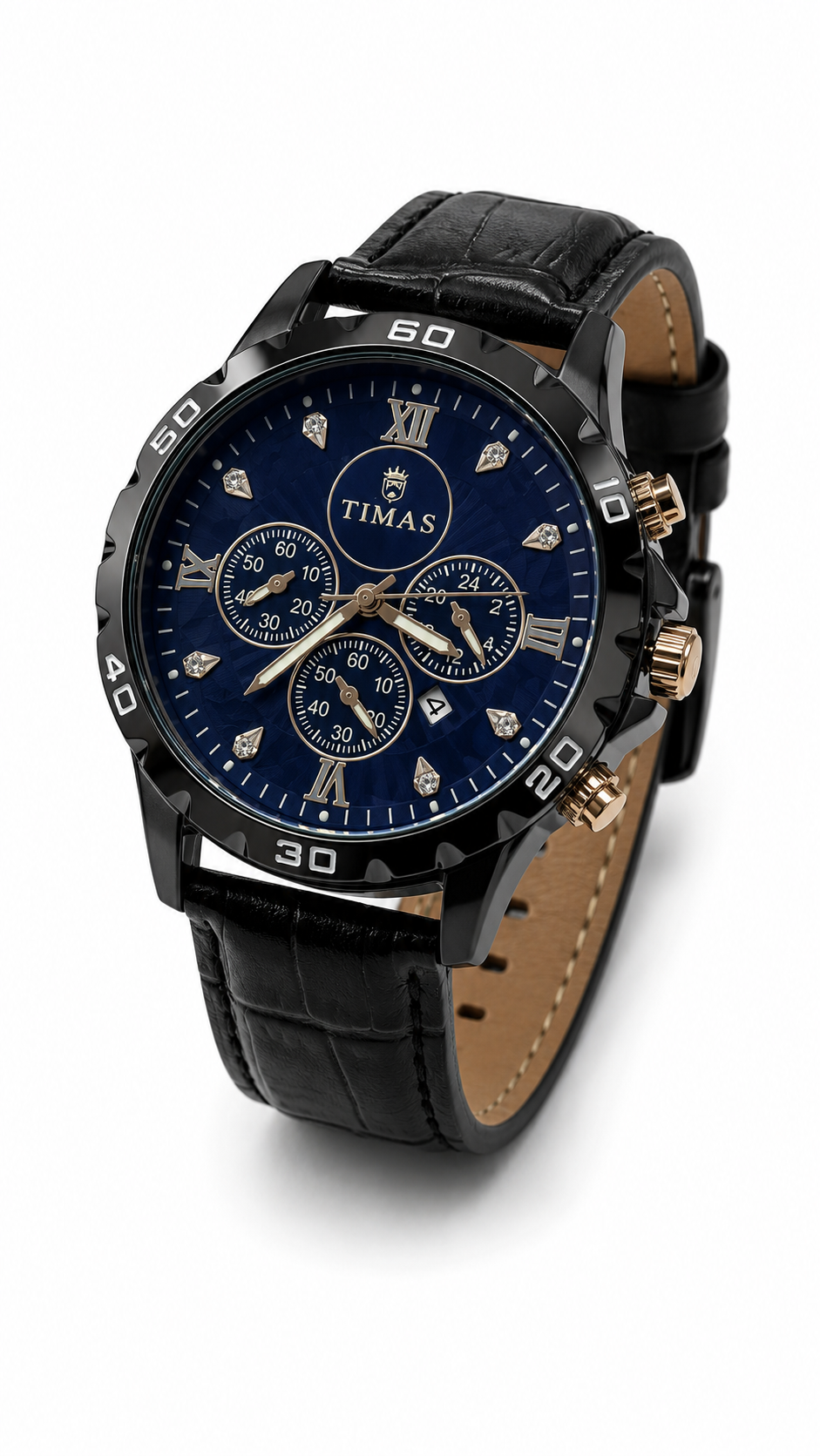 TIMAS Sunburst Blue Dial - With Warranty card