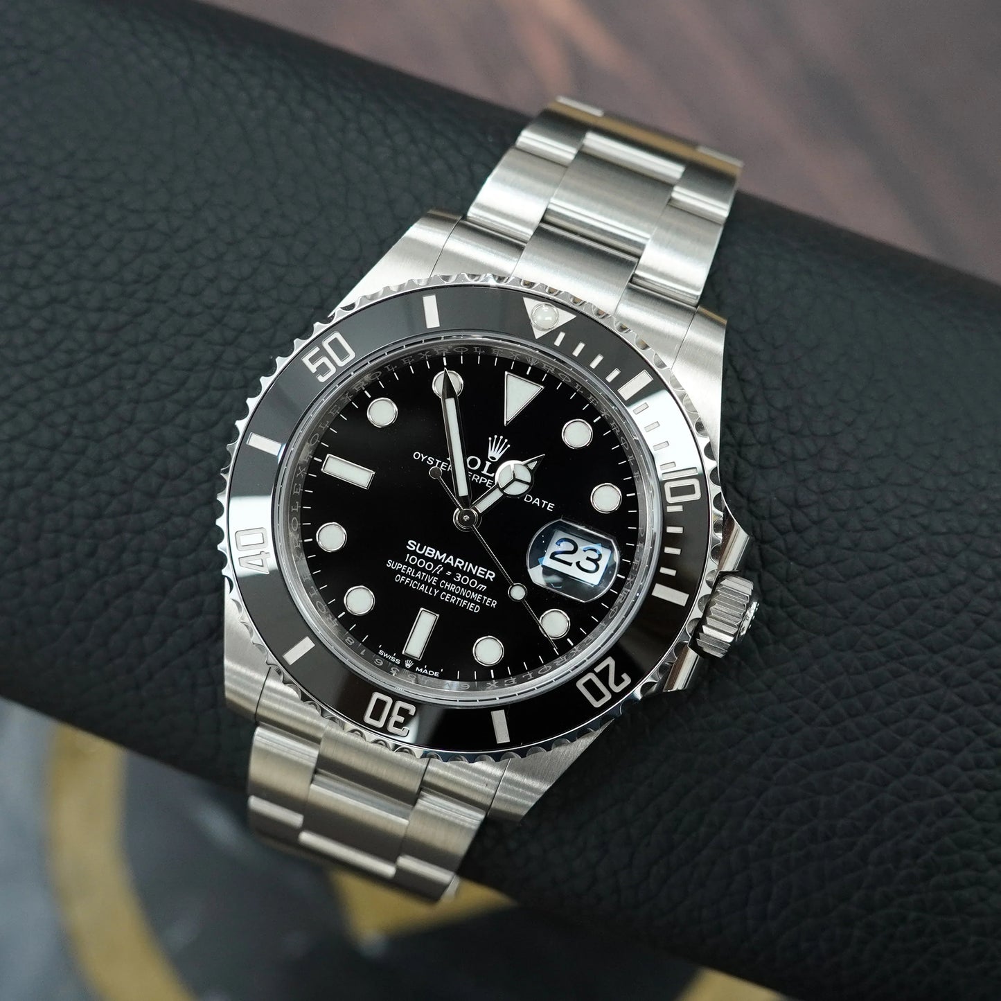 Rolex Luxury Submariner Inspired Watch – Steel Chain Bracelet, Black Dial