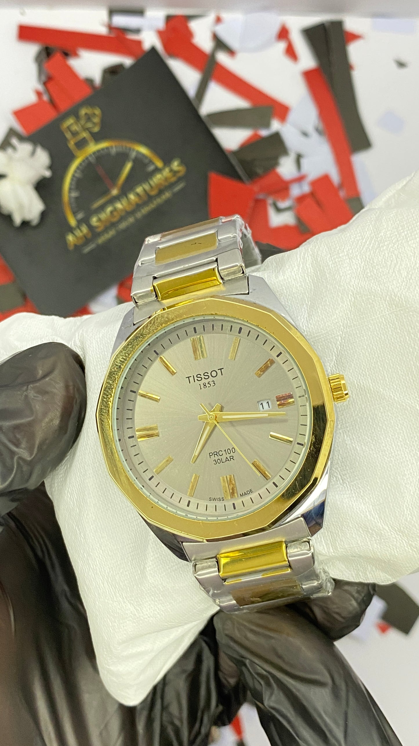 Tissot PRC 100 Solar | Date Display | Two-Tone Steel