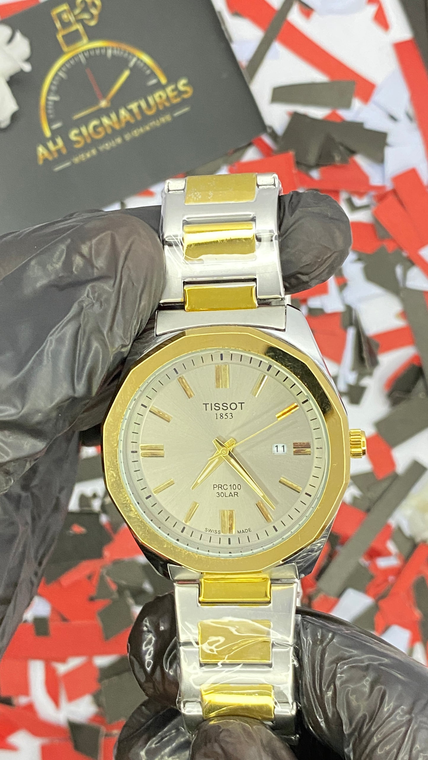 Tissot PRC 100 Solar | Date Display | Two-Tone Steel