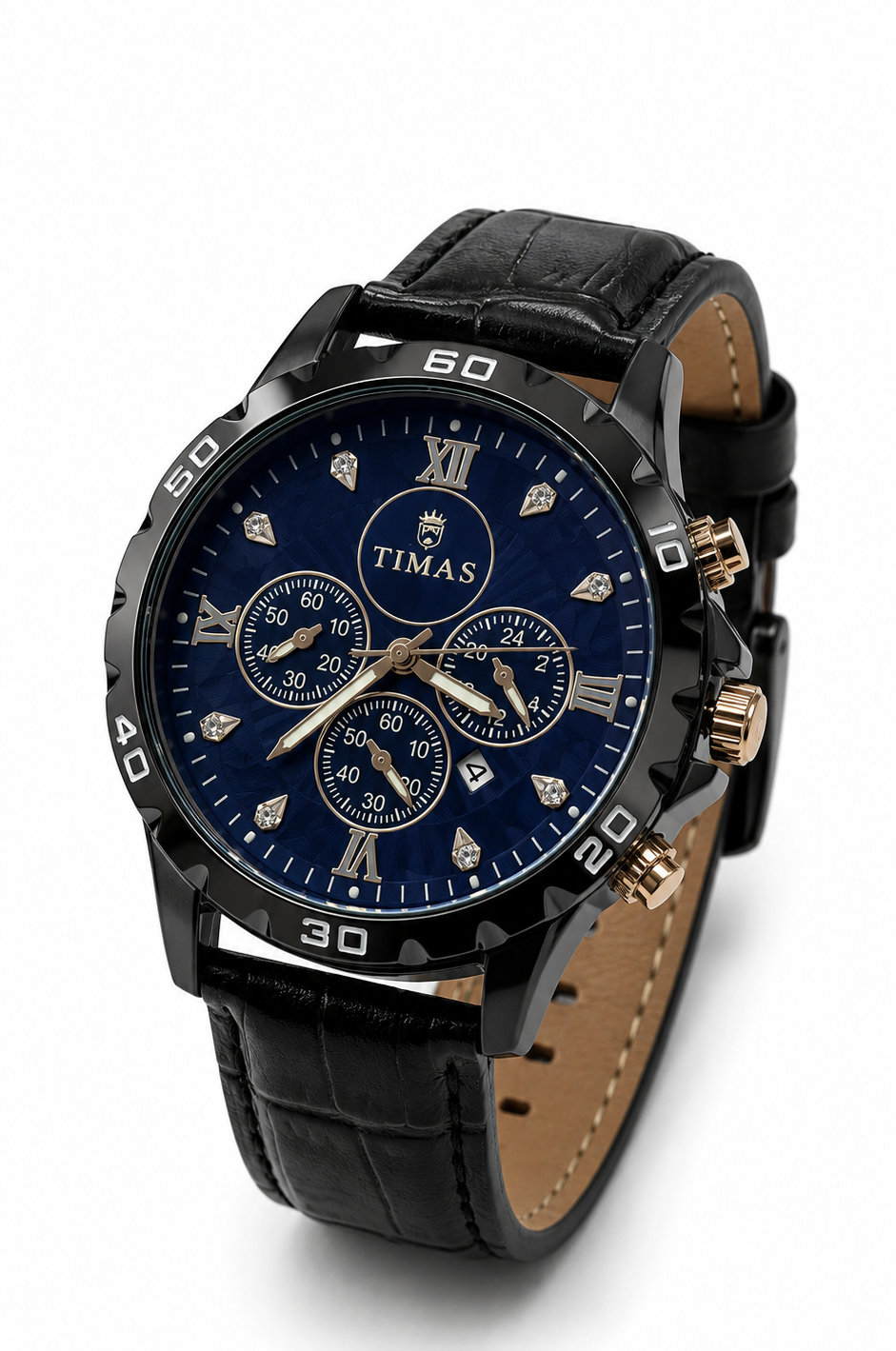 TIMAS Sunburst Blue Dial - With Warranty card